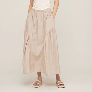 Grade and Gather Cotton Flounce Skirt size s